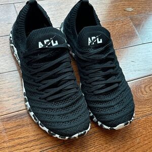 A.P.C. Black Knit Athletic Shoes